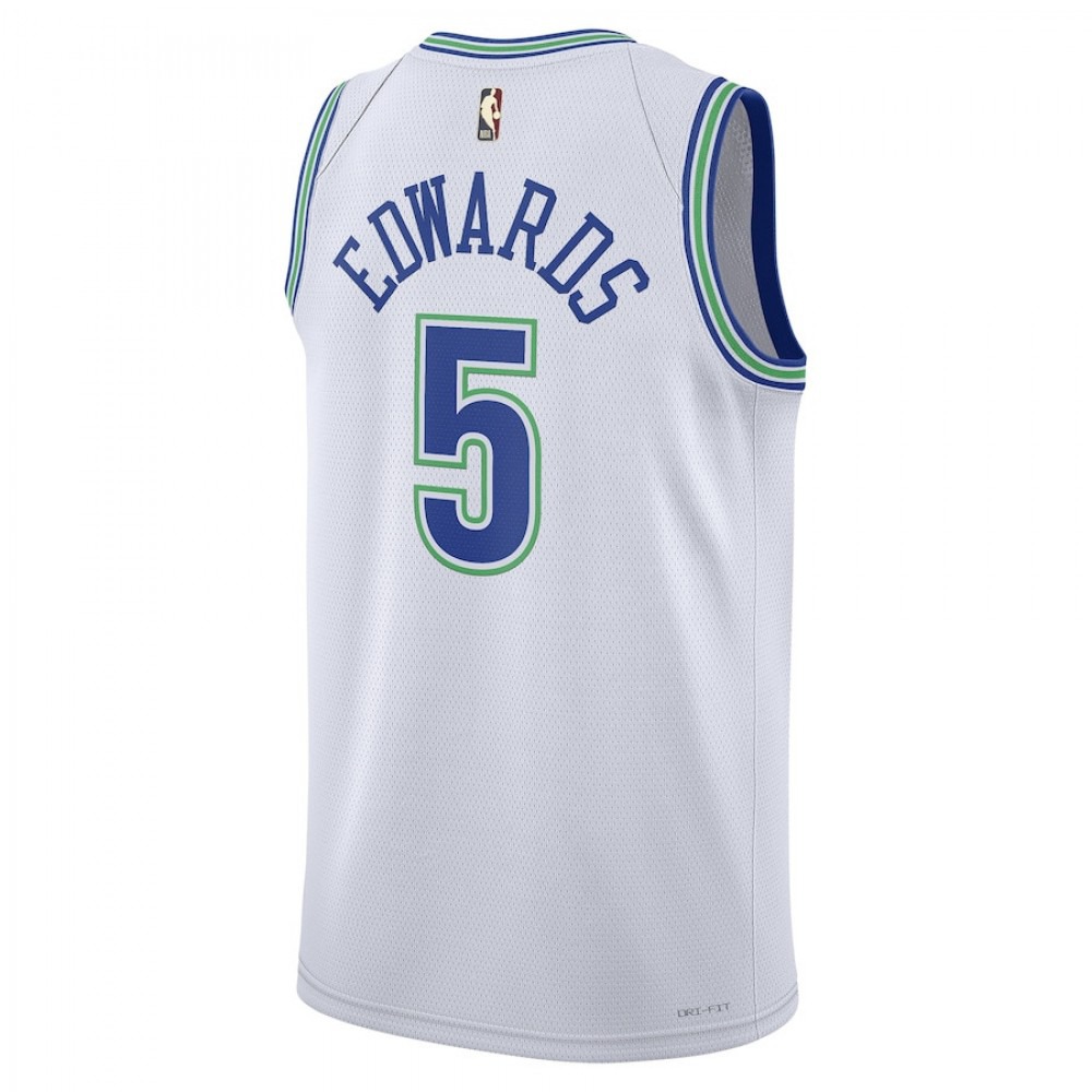Unisex Anthony Edwards White Minnesota Timberwolves 2023/24 Swingman Jersey - Classic Edition-Pro Kit Vault | Brand New 26/27 Sports Jerseys